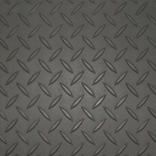 Diamond Deck 5 ft. x 9 ft. Charcoal Textured PVC Golf Cart Mat 86059