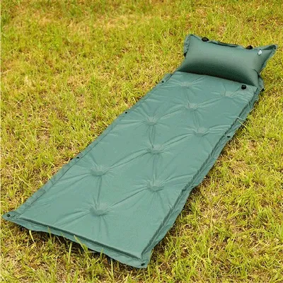 Outdoor single person with pillow automatic inflatable bed moisture cushion can be spliced inflatable cushion