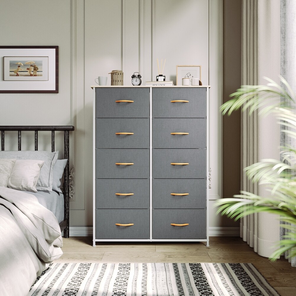 Moasis 10 drawer Bedroom Dresser Storage Tower