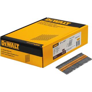 DW 20V MAX XR Lithium-Ion Brushless 21 Framing Nailer Kit and 3 in. x 0.131 in. Metal Framing Nails (2000-Per Box) DCN21PLM1W0D131