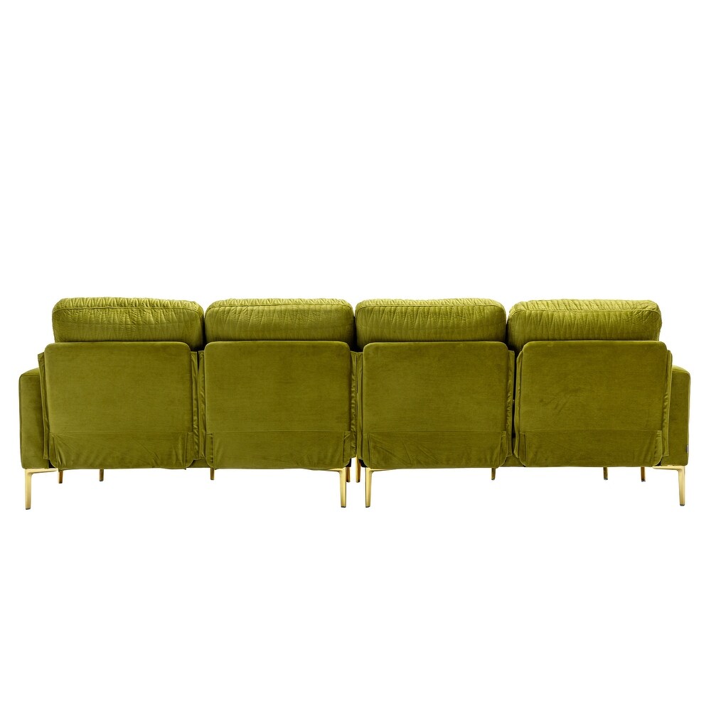 Modular Sectional sofa U Shaped Accent Sofa with Ottoman