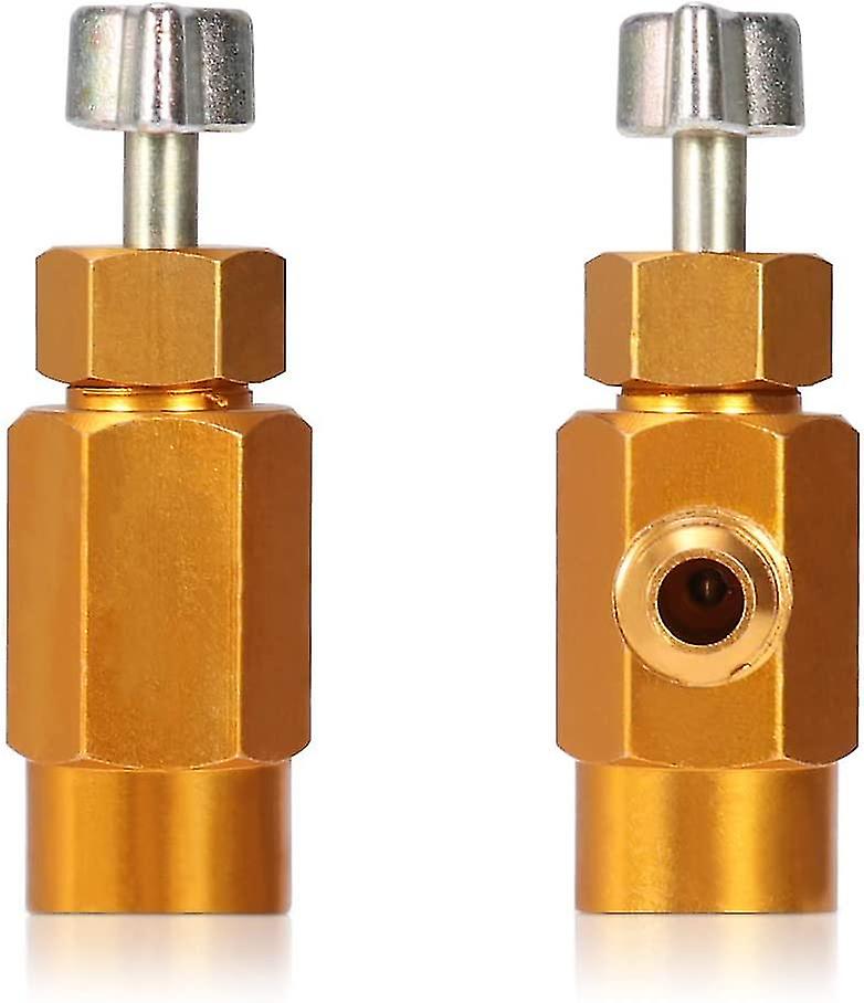 Air Conditioner Refrigerant Tap Threaded Valve Tool Opener (gold) (1pcs)