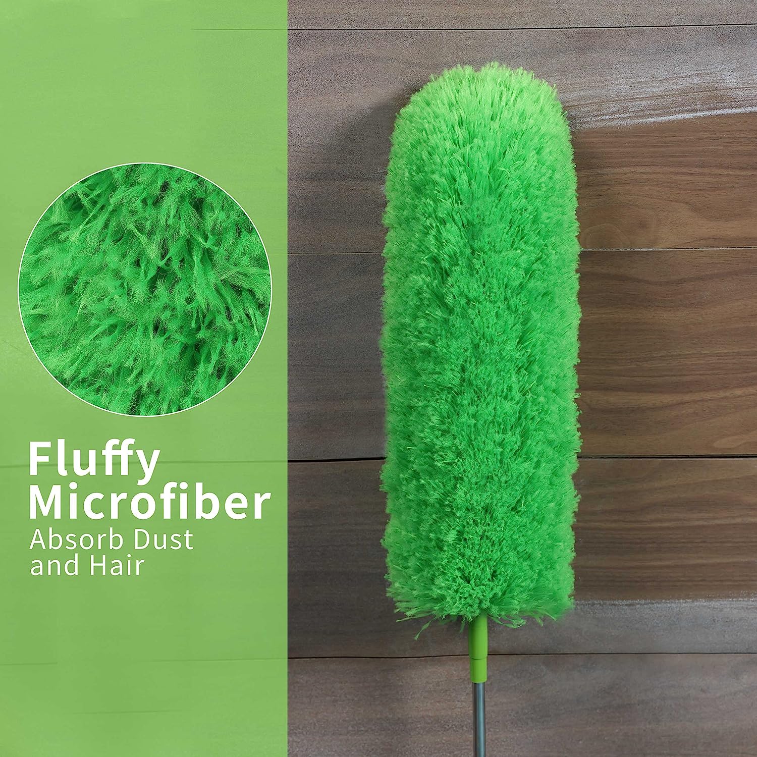 BOOMJOY Microfiber Feather Duster with Extendable Pole, 100