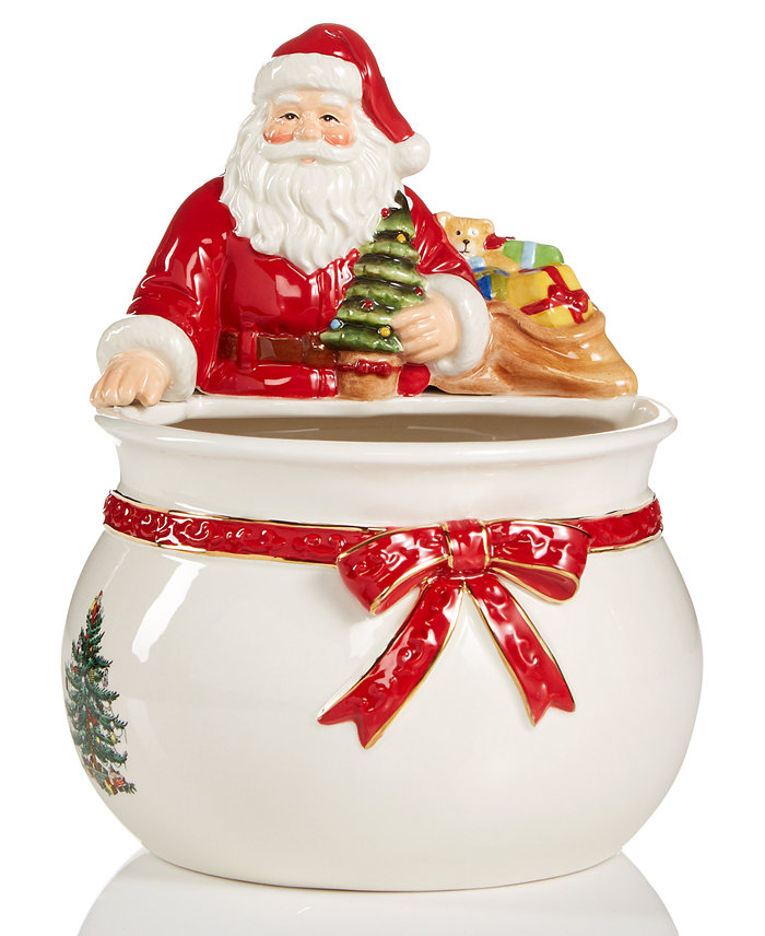 Spode Christmas Tree Figural Santa Bowl