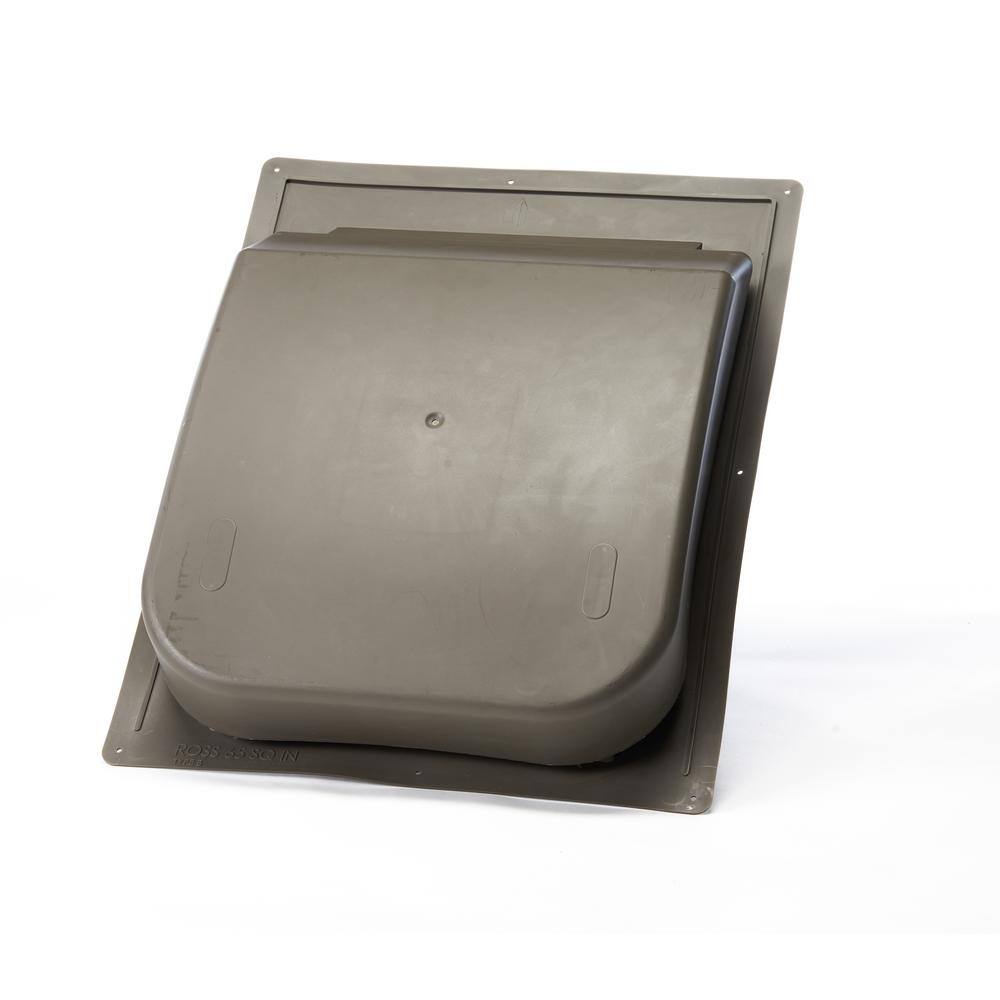 PYTHON 65 sq. in. NFA Polypropylene Slant Back Roof Vent in Weatherwood (Carton of 6) SB65WD