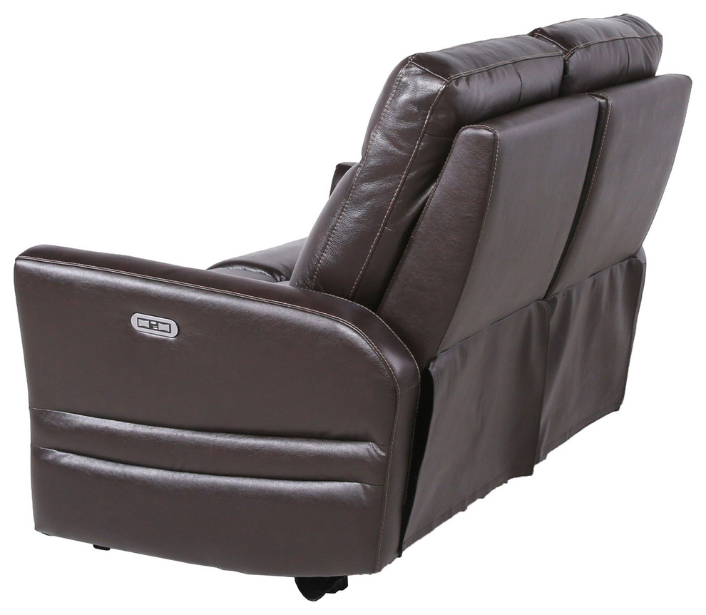 Steve Silver Coachella Power Recliner Loveseat In Brown Finish CH850LB   Contemporary   Loveseats   by HedgeApple  Houzz