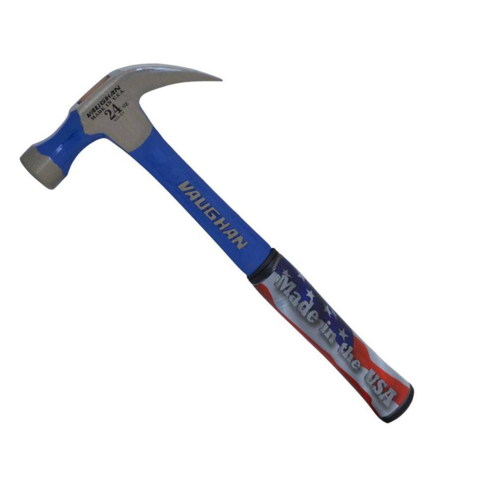 Vaughan 24 oz. Solid Carbon Steel Nail Hammer with 14 in. Handle R24