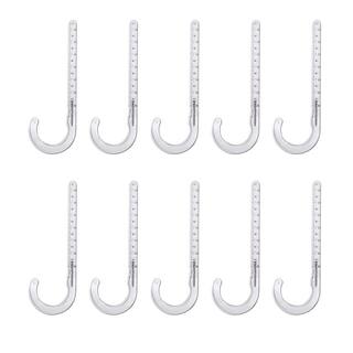 The Plumber's Choice 12 in. PEX Tubing J-Hook Hanger with Nails Isolates Pipe and Wire from Framing Hard Plastic (10-Pack) 012PXJHNG-10