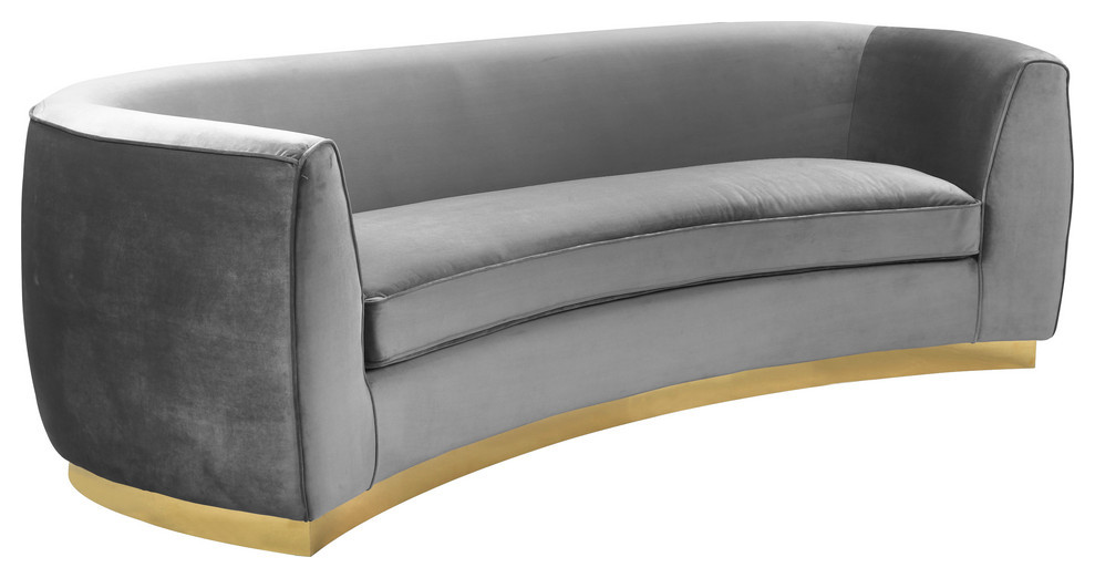 Julian Velvet Upholstered Set   Contemporary   Sofas   by Meridian Furniture  Houzz