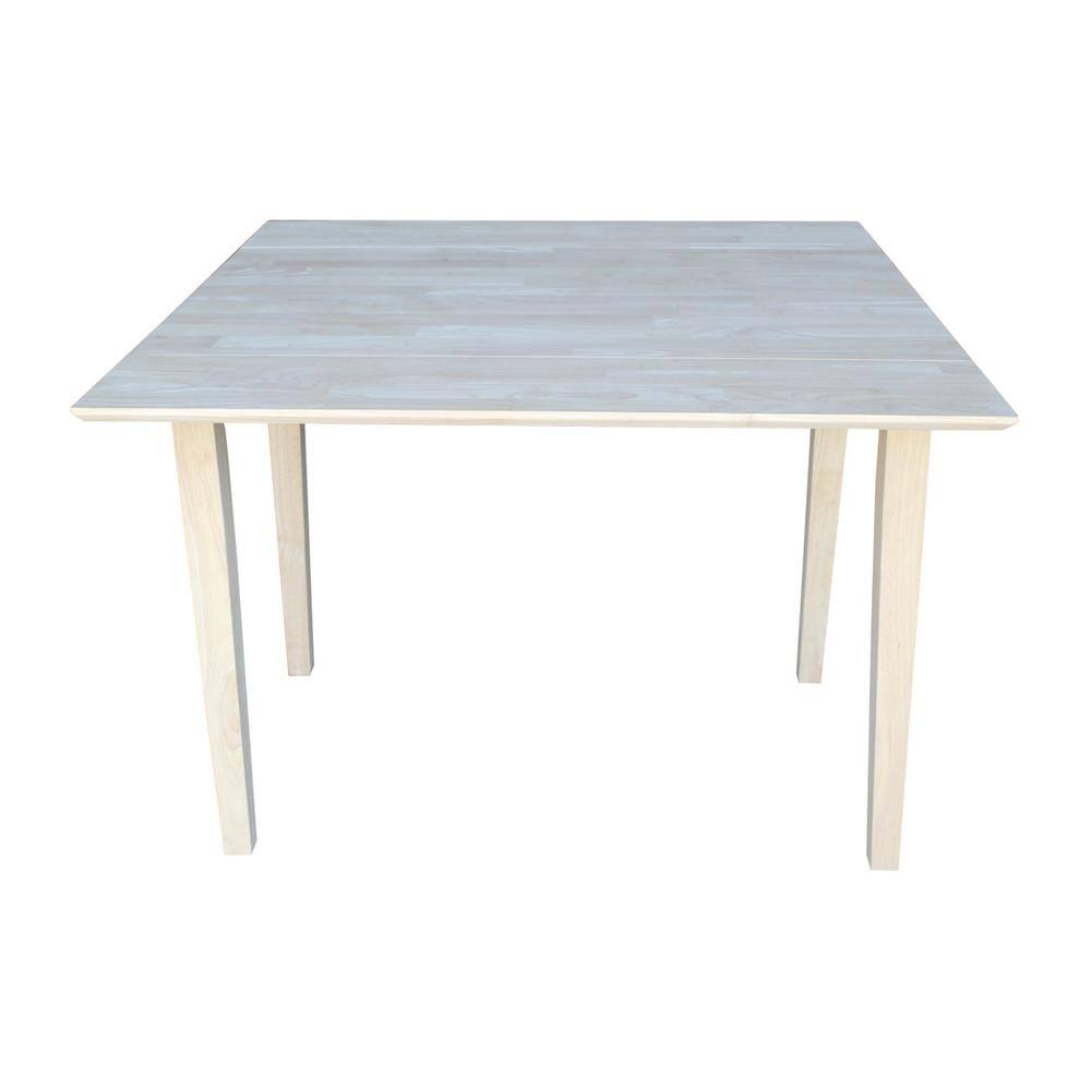 International Concepts Unfinished Dual Drop Leaf Dining Table T-40DS