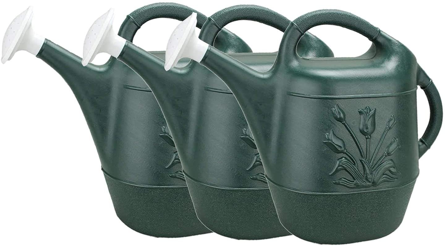 2 Gallon Watering Can - Hunter Green Pkg/3， Hunter Green