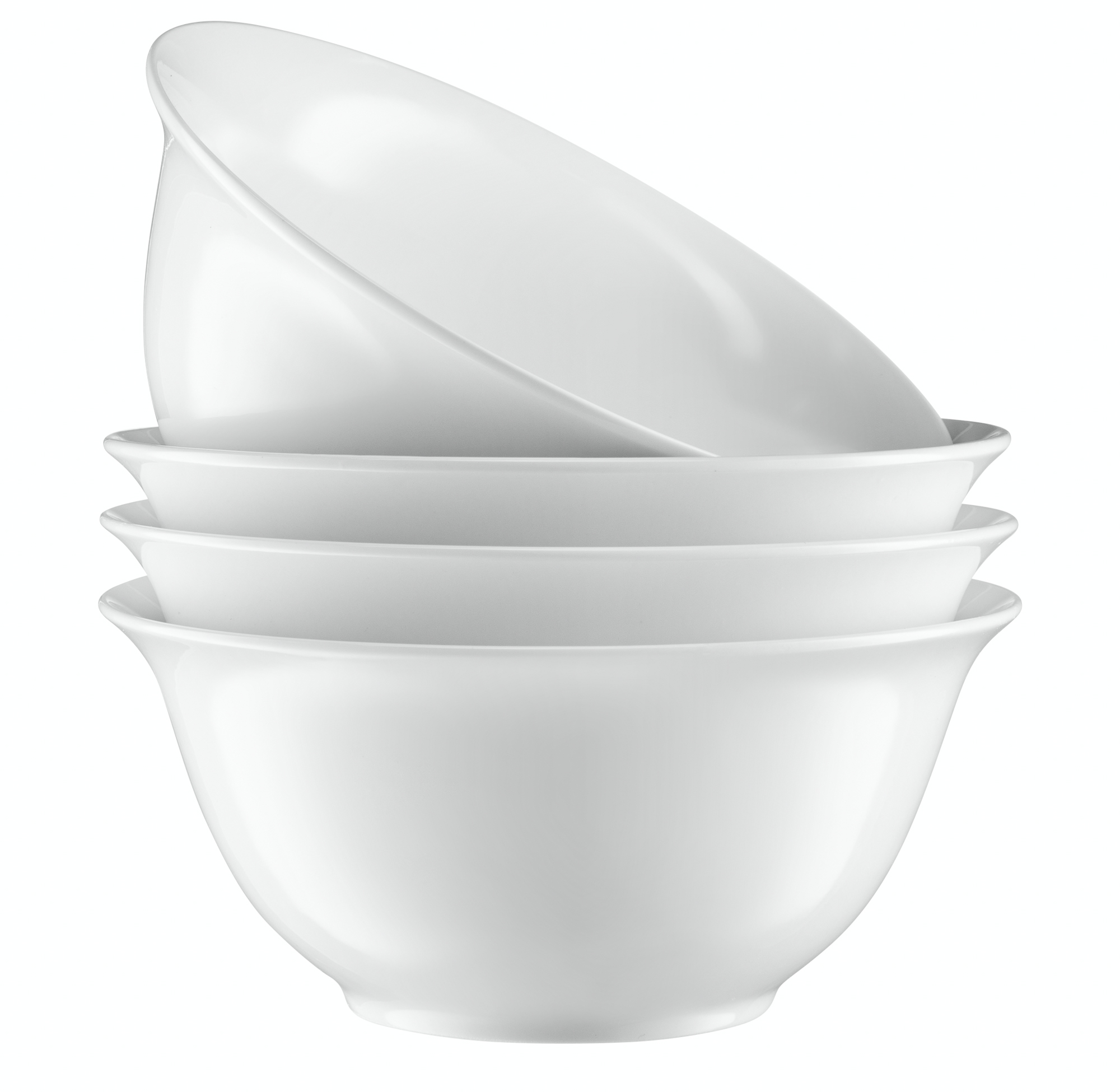 Kook Ceramic Salad Bowls， 41 oz， Set of 4