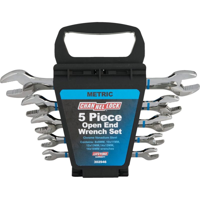 Channellock 5-Piece Metric Open End Wrench Set