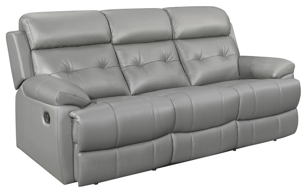 Wallstone Double Reclining Sofa   Contemporary   Sofas   by Lexicon Home  Houzz