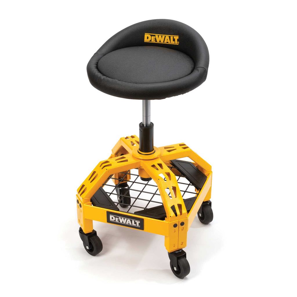 Dewalt Adjustable Shop Stool with Caster Wheels， 300 lbs.