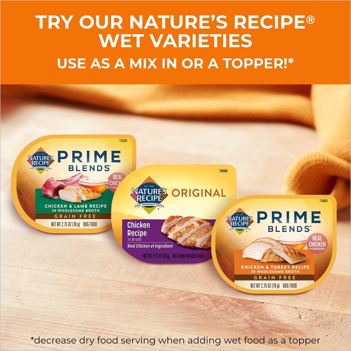 Nature's Recipe Small Breed Grain-Free Chicken， Sweet Potato and Pumpkin Recipe Dry Dog Food