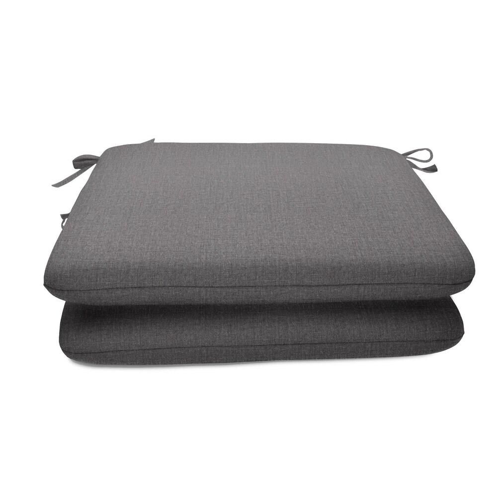 Sunbrella Solid fabric 20 in. Square seat pad with 17 options (2 pack)