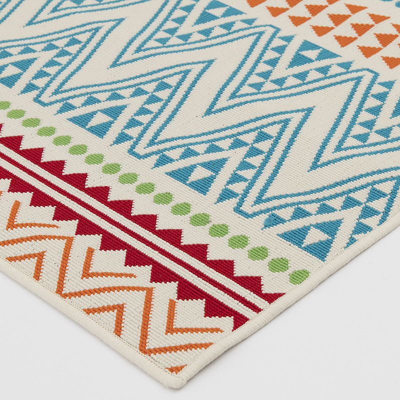 Sonoma Goods For Life® Indoor Outdoor Zig Zag Stripe Area Rug