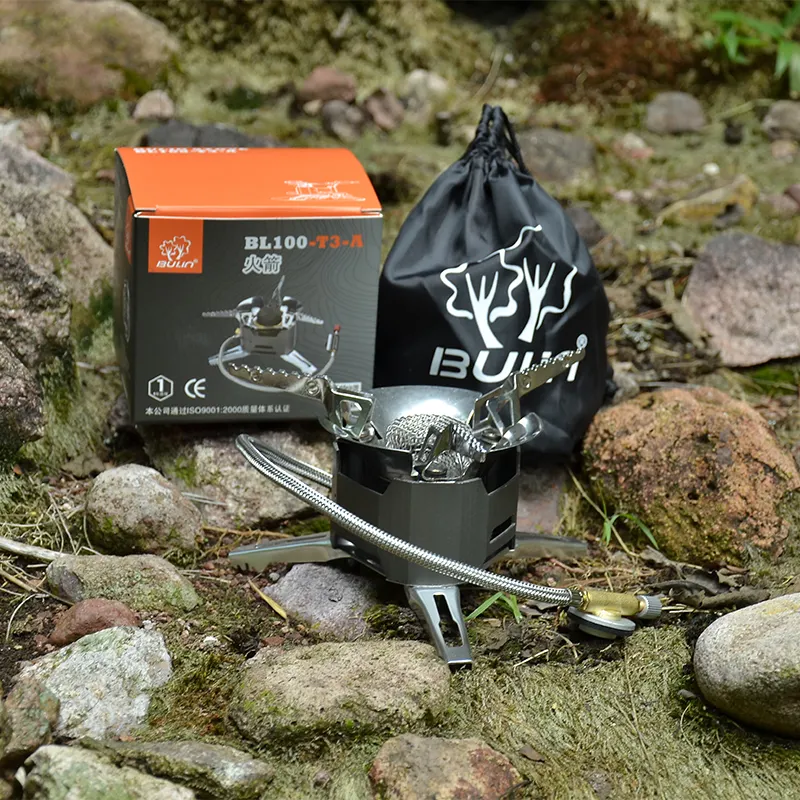 Bulin BL100 T3 A Wholesale Folding Camp Stove Windproof Butane Stove Outdoor Portable Camping Gas