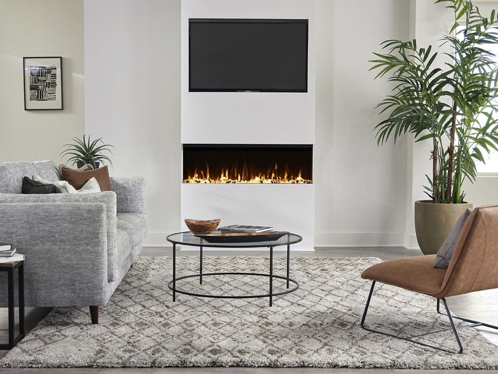 Sideline Infinity 3 Sided 50" WiFi Enabled Smart Recessed Electric Fireplace 80045 (Alexa/Google Compatible)