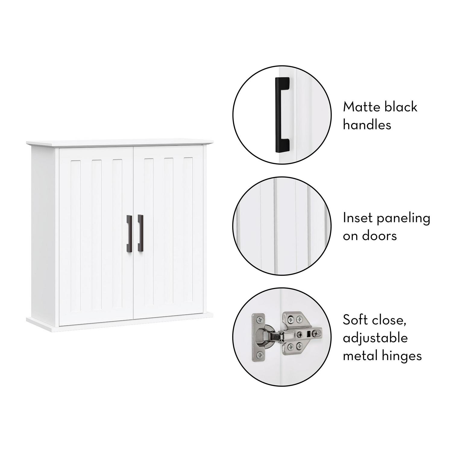 RiverRidge Home Monroe Two-Door Wall Cabinet  White