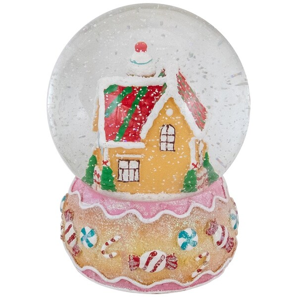 6.5 Gingerbread House Musical Christmas Snow Globe