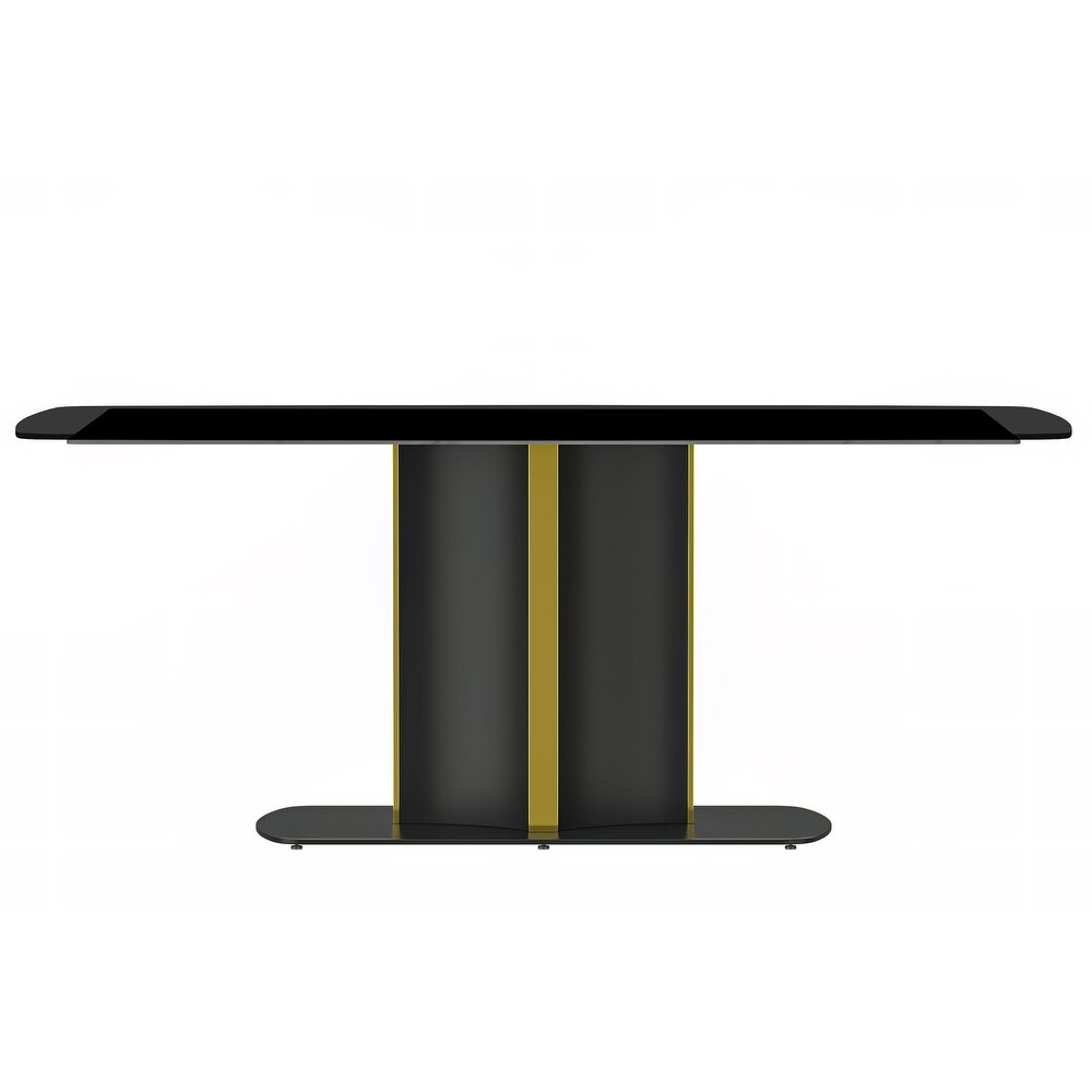 LeisureMod Sylva Dining Table with a 55\