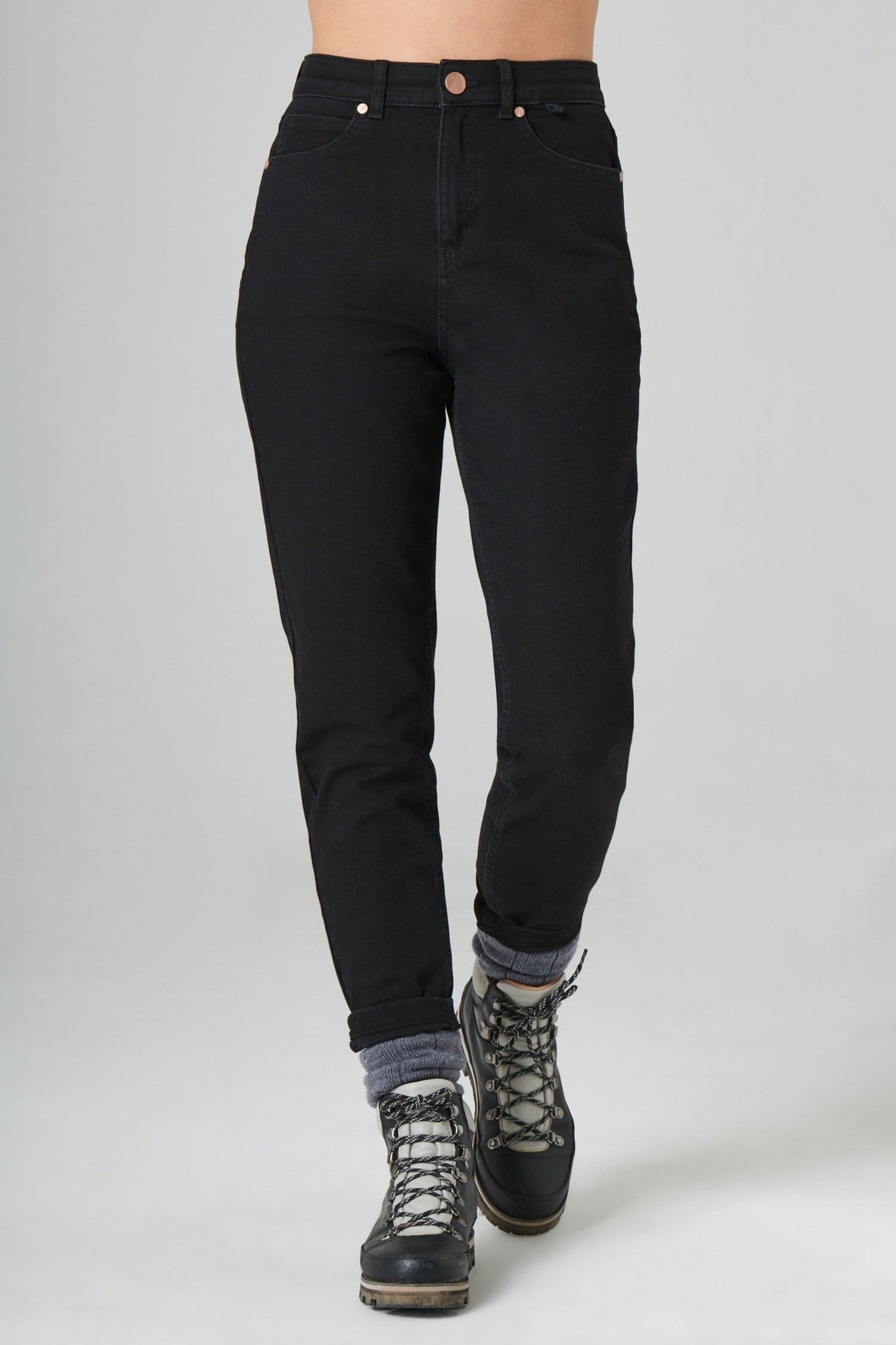 The Outdoor Slim Fit Jeans - Black Denim