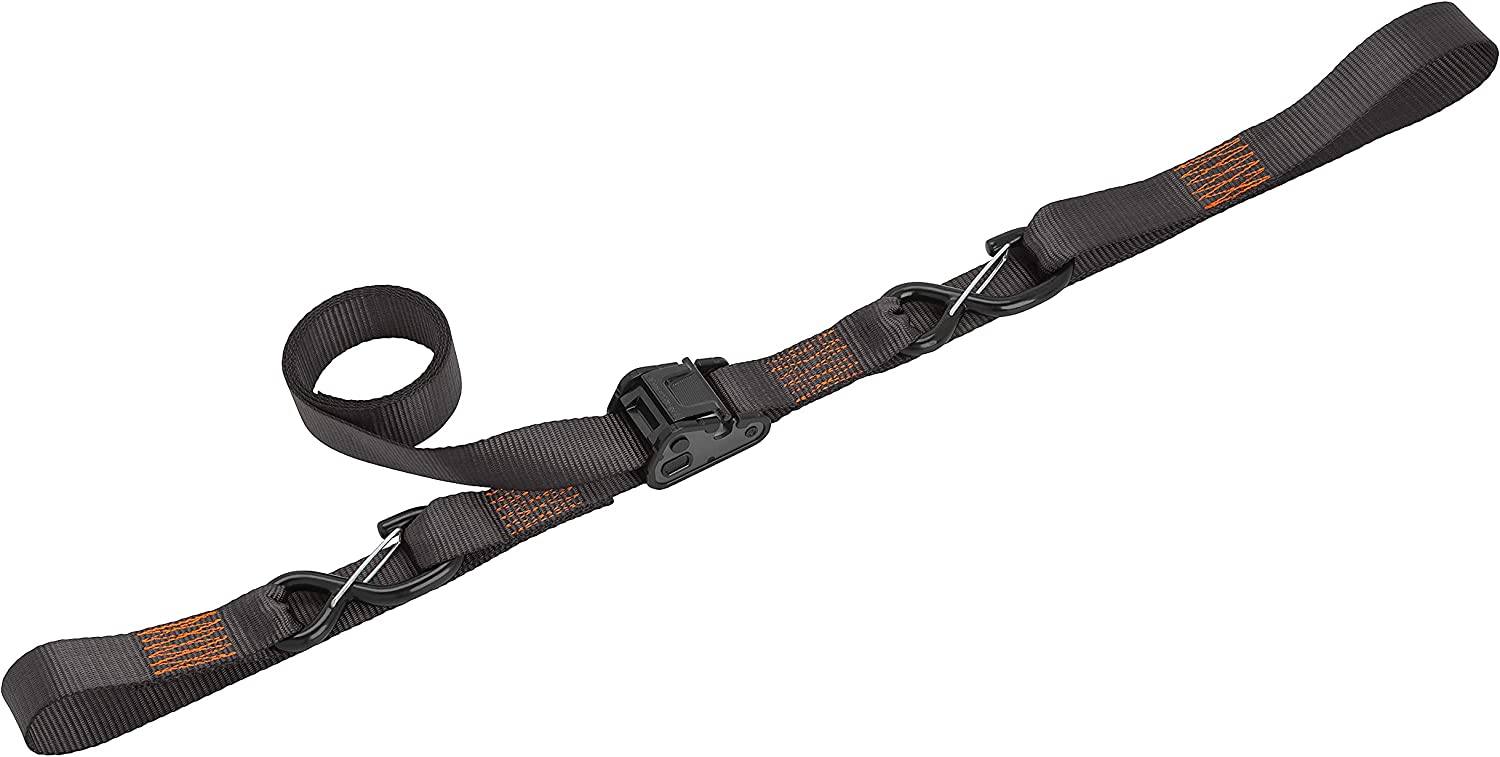 SmartStraps 8' 2100 lb Tactical Cambuckle Tie Down 2 Pack Gray