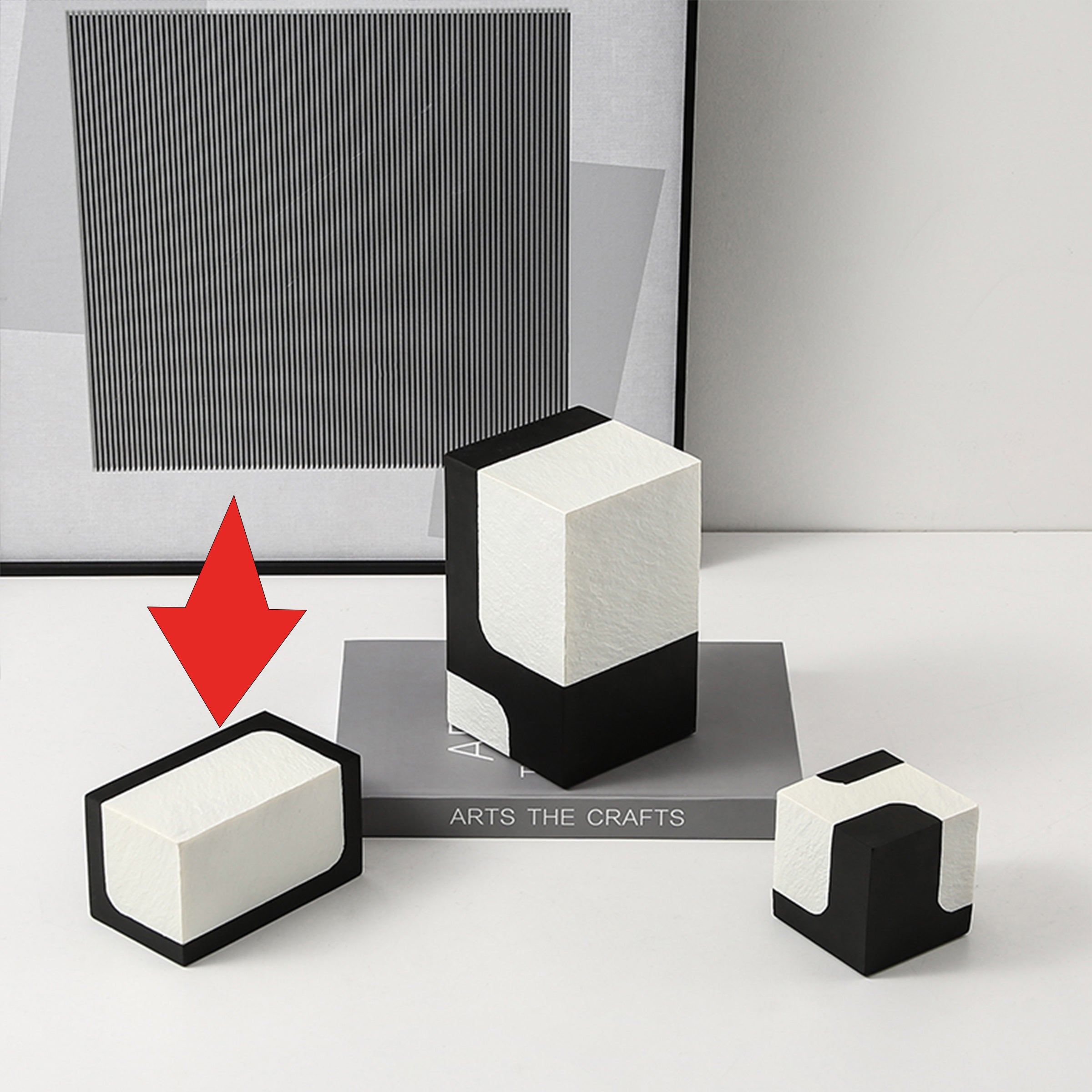 Black And White Stone Block B Fc-Sz21108B