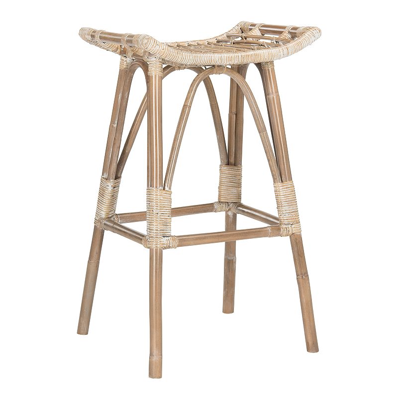 Safavieh Leda Rattan Bar Stool