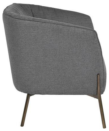 Chandelle Lounge Chair   Zenith Graphite Grey   Midcentury   Armchairs And Accent Chairs   by Virgil Stanis Design  Houzz