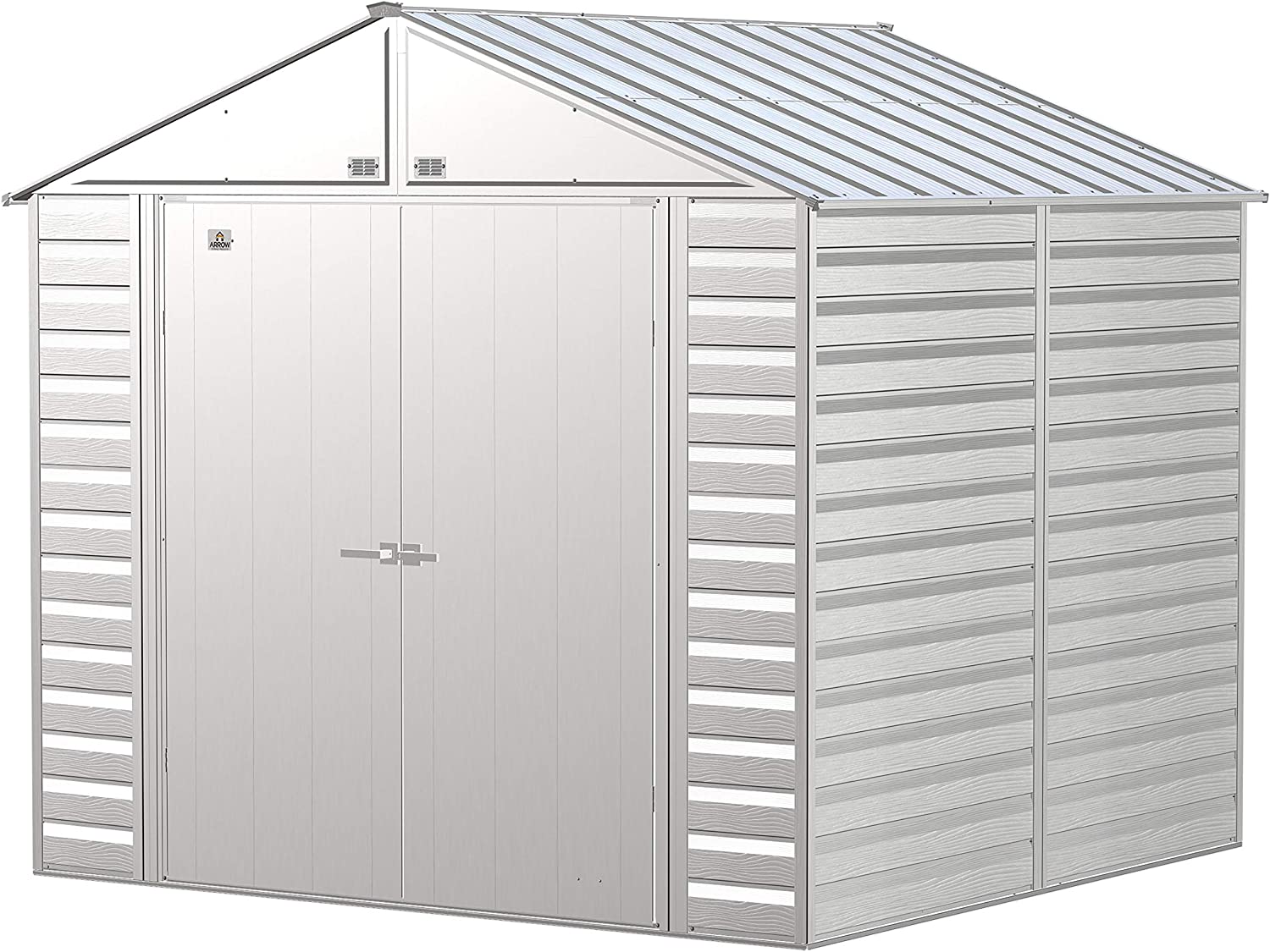 Arrow SCG88FG 8 x 8 ft. Arrow Select Steel Storage Shed&#44; Flute Grey