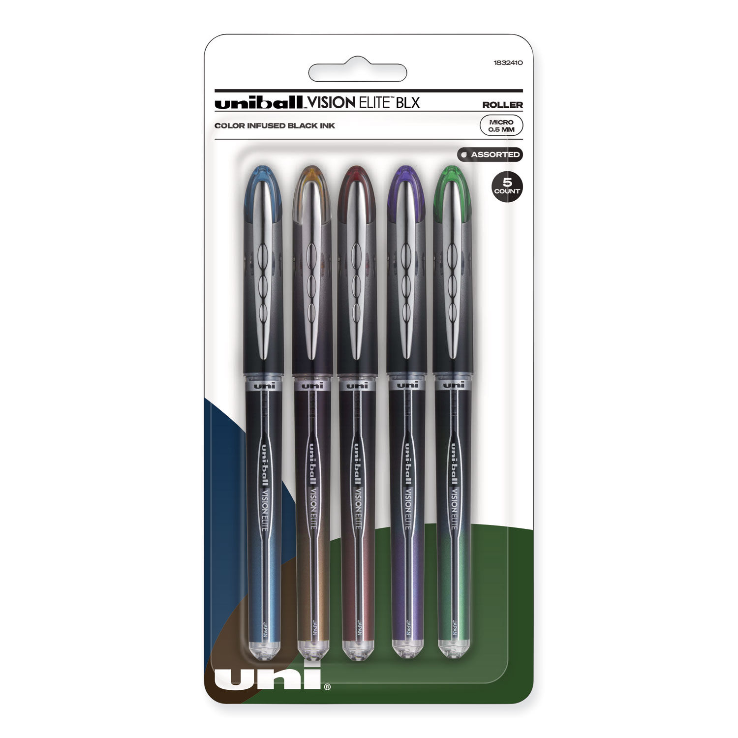 VISION ELITE BLX Series Roller Ball Pen by uni-ballandreg; UBC1832410