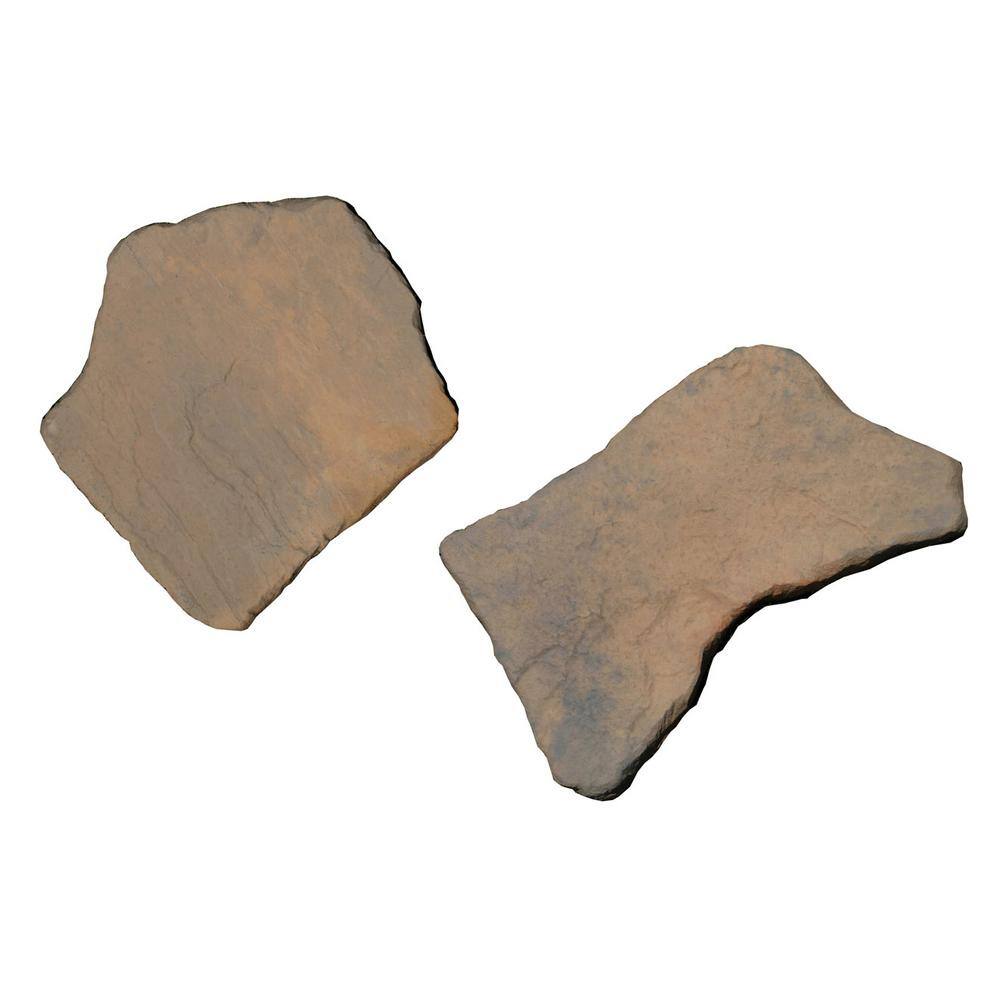 Nantucket Pavers 20 in. x 21 in. Irregular Tan Variegated Concrete Step Stones Kit (20-Piece) 52204