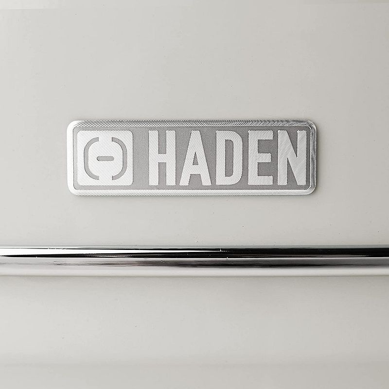 Haden 75018 Heritage 2 Slice Wide Slot Stainless Steel Bread Toaster， White