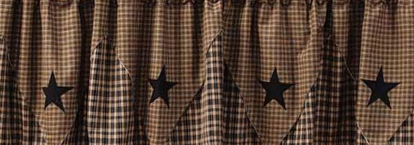 Vintage Star Black Shower Curtain - Clearance - Save 25%