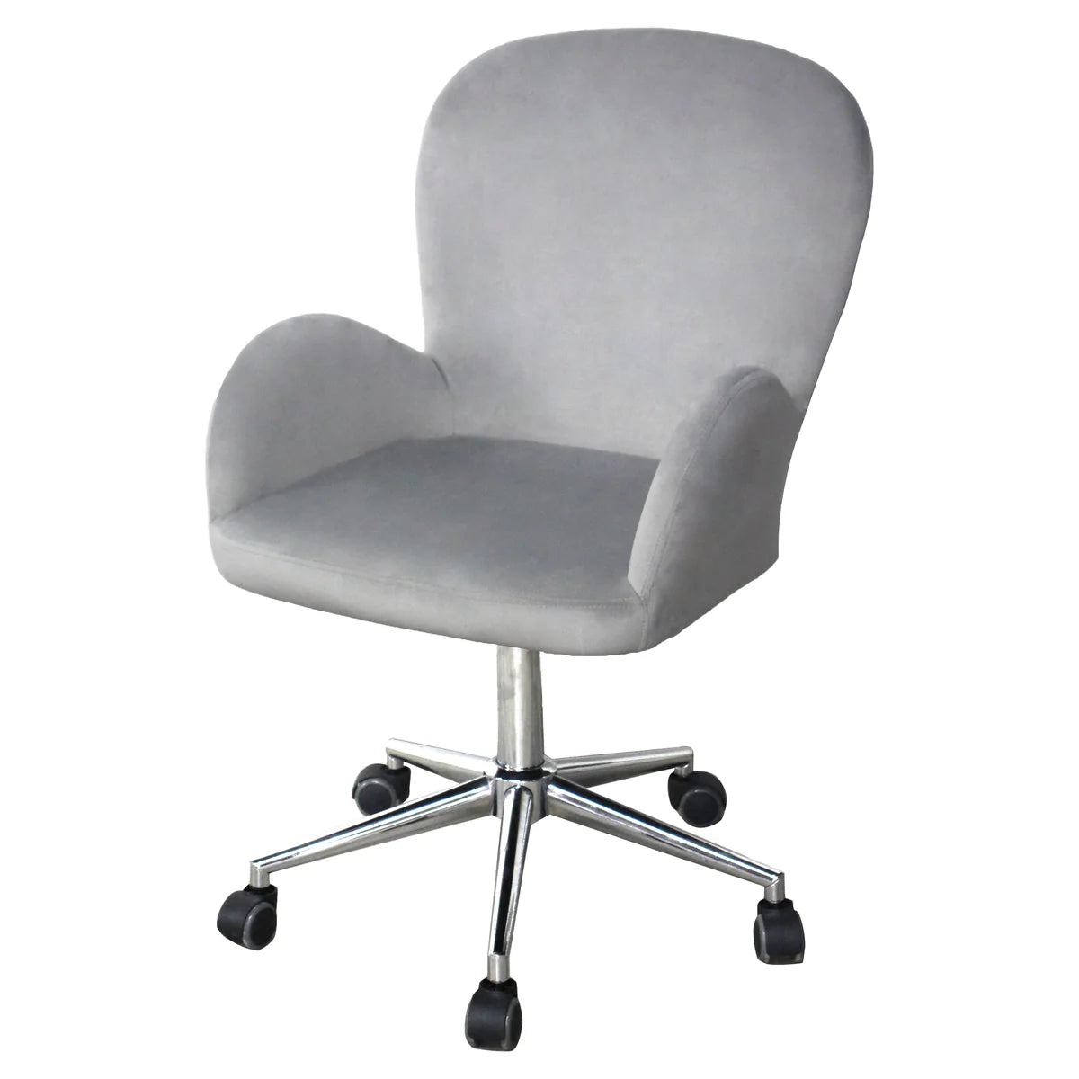 IVFC-IPS223-WHTV | Colette Swivel Vanity Chair