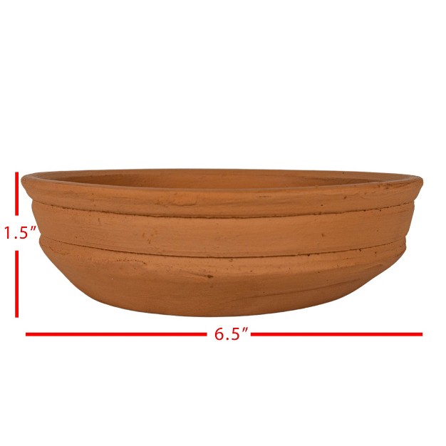 Contoured Terracotta Trinket Tray Foreside Home amp Garden