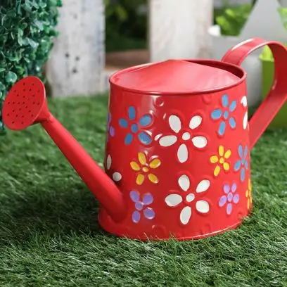 Garden Watering Can Galvanized Simple Metal Water Can