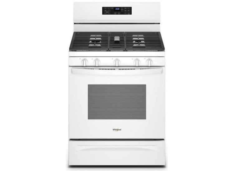 Whirlpool 5 Cu. Ft. White 5-In-1 Air Fry Gas Range