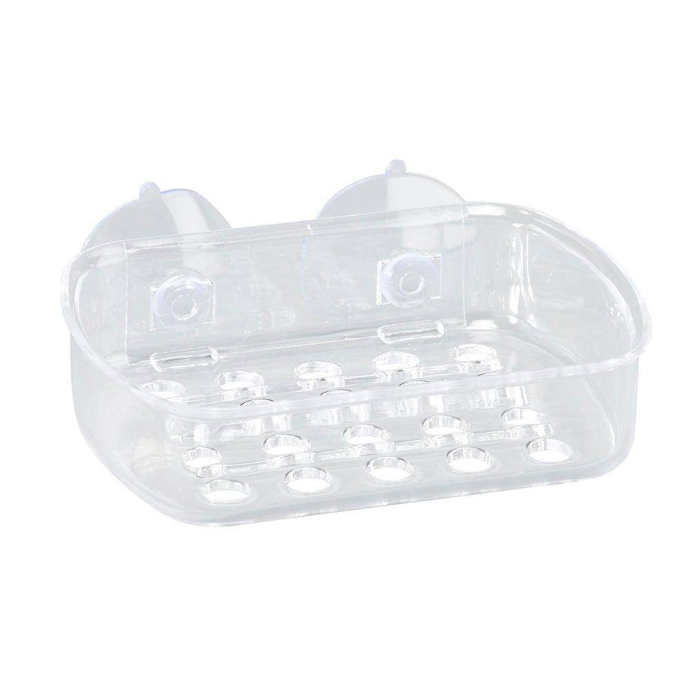 Bath Bliss Small Soap Dish with Suction in Clear 3978