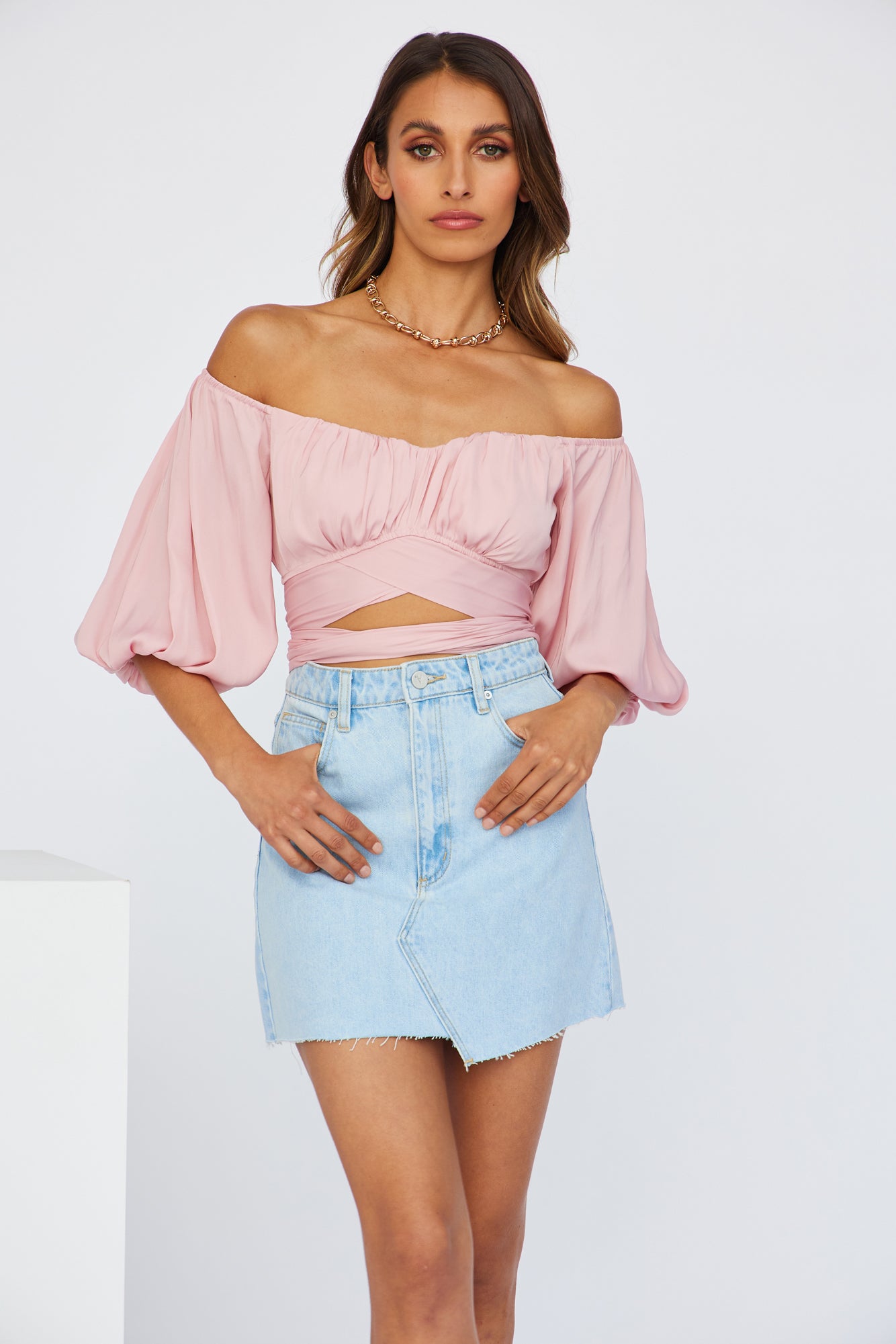 Living Doll Crop Top Blush