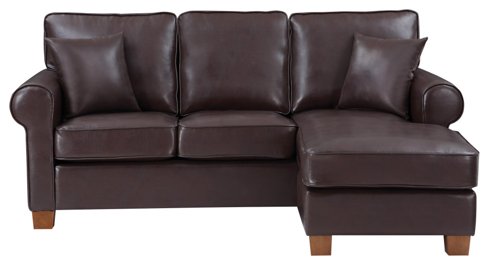 Rylee Rolled Arm Sectional   Contemporary   Sectional Sofas   by Office Star Products  Houzz