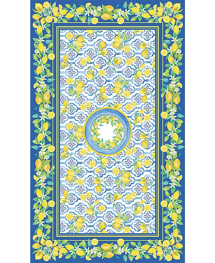 Laural Home Lovely Lemons 70x120 Tablecloth