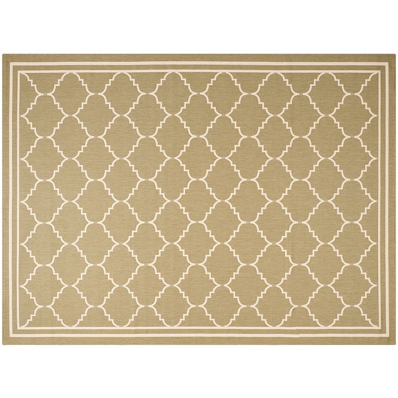 Safavieh Courtyard Jagged Edge Framed Trellis Indoor Outdoor Rug