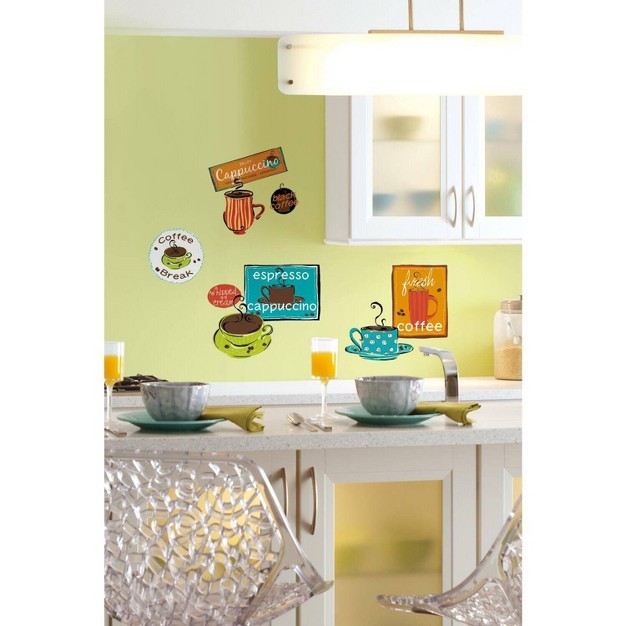 Cafe Peel And Stick Wall Decal Roommates