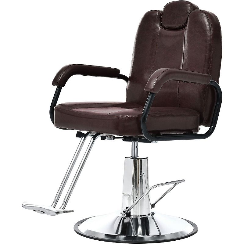 F.C Design Deluxe Reclining Barber Chair - Ideal Beauty Salon， Tattoo， Spa Equipment - Durable， Comfortable， and Stylish