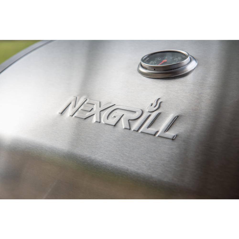 Nexgrill 720-0888S 5-Burner Propane Gas Grill in Stainless Steel with Side Burner and Condiment Rack