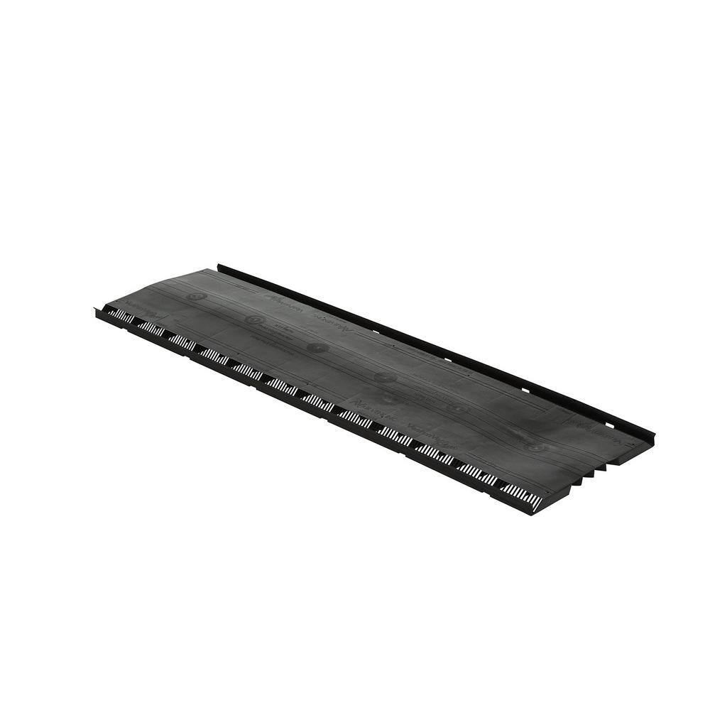 Air Vent VenturiVent 1.1 in. x 14.2 in. x 48 in. Ridge Vent in Black with Nails (Sold in Carton of 10-Pieces Only) VVPN